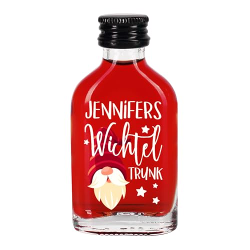 Herz & Heim® Likör zu Weihnachten 20ml - Wichteltrunk - Personalisiert (Frucht) von Herz & Heim