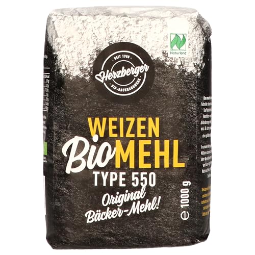 Herzberger Bäckerei Naturland Weizenmehl Type 550, 10 x 1kg von Herzberger Bäckerei