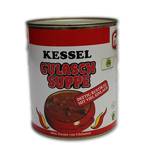 Hesco Kessel Gulaschsuppe deftig-rustikal (850ml Dose) von Hesco