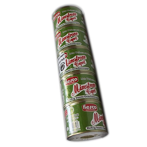 Hesco Minestrone Capri Gemüsesuppe in Dosen (5x212ml Dosen) von Hesco