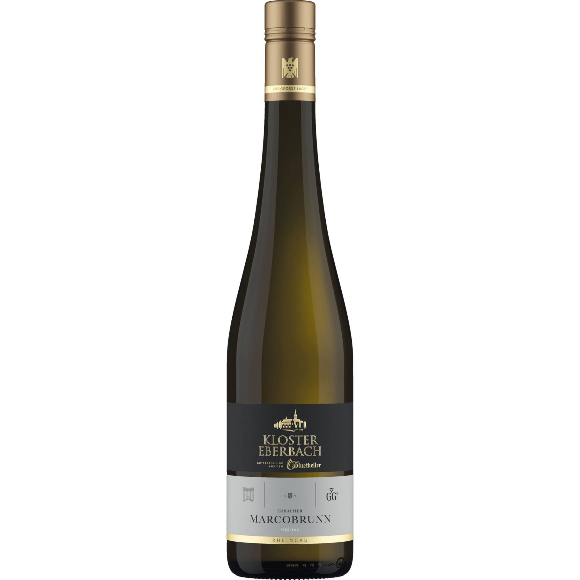 Erbacher Marcobrunn Riesling GG, Trocken, Rheingau, Rheingau, 2019, Weißwein von Hessische Staatsweingüter GmbH Kloster Eberbach,65346,Eltville am Rhein,Deutschland