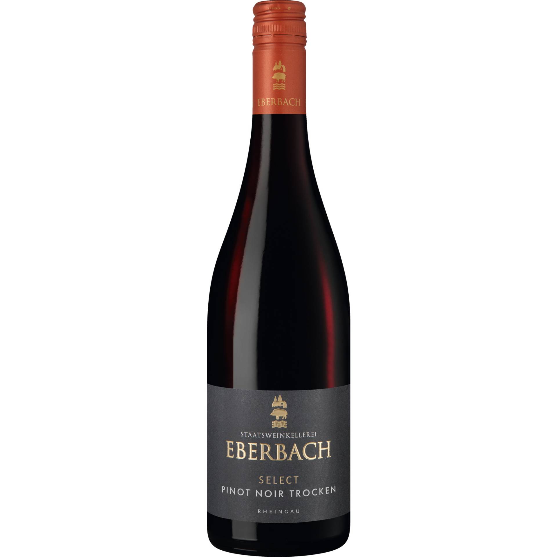 Eberbach Pinot Noir Select, Trocken, Rheingau, Rheingau, 2023, Rotwein von Hessische Staatsweinkellerei Eberbach GmbH, D - 65346 Eltville