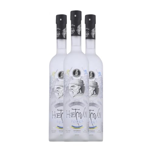 Wodka Hetman 70 cl (Karton mit 3 Flaschen von 70 cl) von Hetman