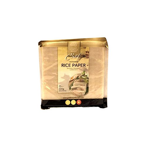 Golden Turtle Brand 'For Chefs' Vietnamese Rice Paper Ø 19cm 500g Packung (Reispapier) von Heuschen & Schrouff