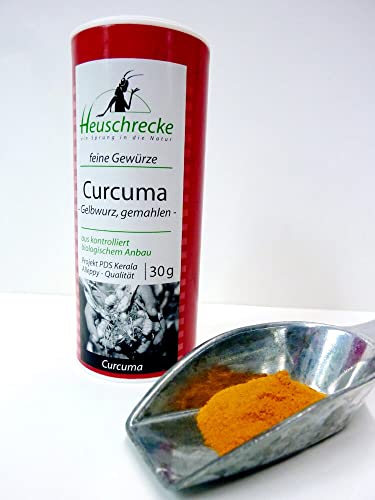 HEUSCHRECKE Bio Curcuma, gemahlen, Alleppy, kbA (2 x 30 gr) von Heuschrecke