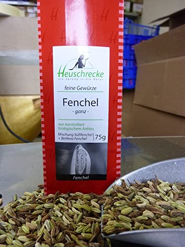 HEUSCHRECKE Bio Fenchel, ganz, Mischung 75g (2 x 75 gr) von Heuschrecke