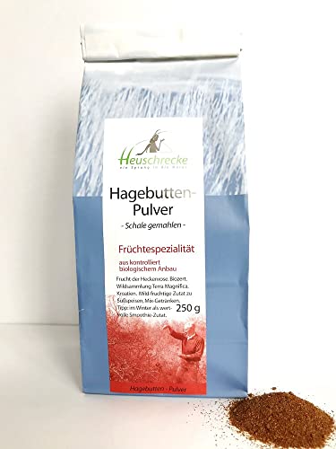 HEUSCHRECKE Bio Hagebutten-Pulver, kbA (2 x 250 gr) von Heuschrecke