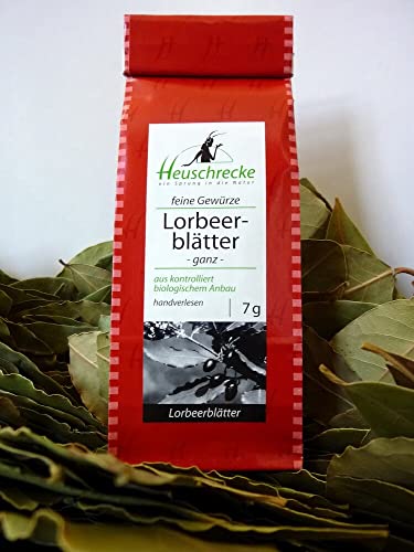 HEUSCHRECKE Bio Lorbeerblätter, handverlesen (2 x 7 gr) von Heuschrecke