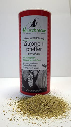 HEUSCHRECKE Bio Zitronenpfeffer, gemahlen (1 x 30 gr) von Heuschrecke