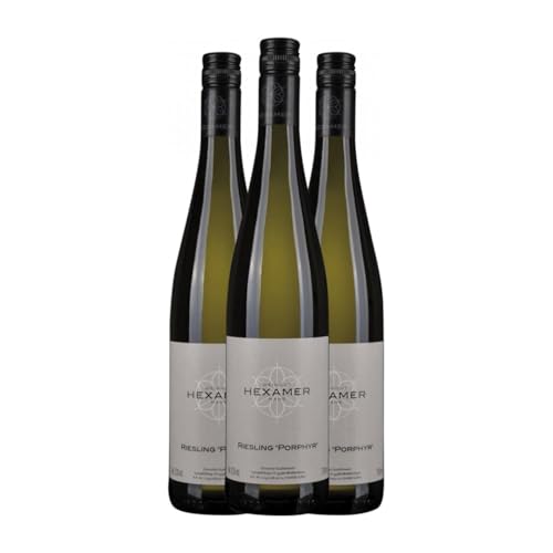 Hexamer Porphyr Riesling Halbtrocken Halbsüß Nahe 75 cl Weißwein (Karton mit 3 Flaschen von 75 cl) von Hexamer