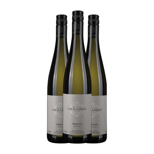 Hexamer Riesling Trocken Nahe 75 cl Weißwein (Karton mit 3 Flaschen von 75 cl) von Hexamer