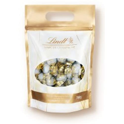 Lindt Schokolade Marc de Champagne Kugeln | 700 g | Ca. 56 Vollmilch-Schokoladen mit erlesener Füllung , alkoholhaltig | Großpackung | Pralinengeschenk | Schokoladengeschenk von Heywood