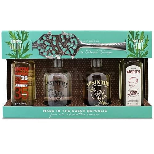 Absinth mini Taste MIX mit loffel - 4x 50ml - DE von Hi-Life Living Nature