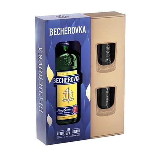Becherovka - Krautenlikor 700ml mit Glaser - DE von Hi Life Living Nature