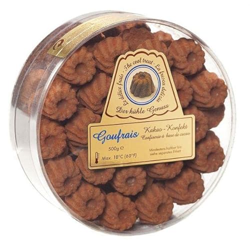 Goufrais Schokolade Konfekt feinste Gugelhupf Pralinen Schoko Geschenkset Trüffel Kakao-Konfekt Praline Rundbox 500 g von HiPP