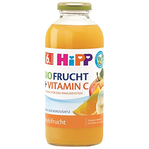 HiPP Bio-Fruchtsaft-Getränke +, Multifrucht mit Vitamin C, 500 ml von HiPP