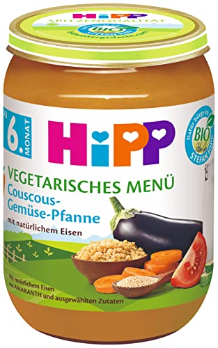 HiPP Bio Menüs ab 6. Monat Couscous-Gemüse-Pfanne, 6er Pack von HiPP