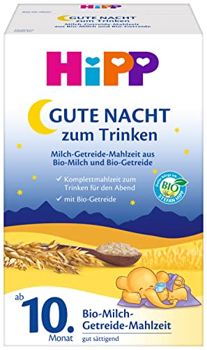 HiPP Bio Milchnahrung Gute-Nacht! Milch-Getreide-Mahlzeit Bio von HiPP