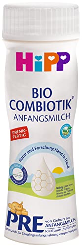 HiPP Bio Milchnahrung PRE BIO Combiotik trinkfertig, 200 ml (6er Pack) von HiPP