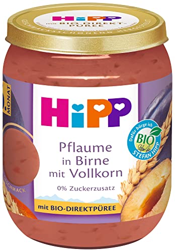 HiPP Bio Pflaume in Birne mit Vollkorn, 160 g von HiPP