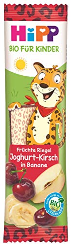 HiPP Bio-Riegel Früchte-Freund Leopard, Joghurt-Kirsch in Banane, 22 x 23g von HiPP