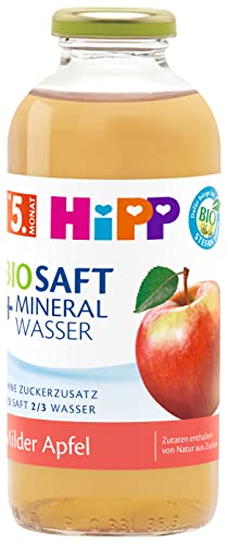 HiPP Bio-Saft + Mineralwasser Milder Apfel, 6er Pack (6 x 0,5l) von HiPP