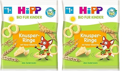 HiPP Bio für Kinder Knabberprodukte Knusper-Ringe, 14er Pack (7 x 25g) von HiPP