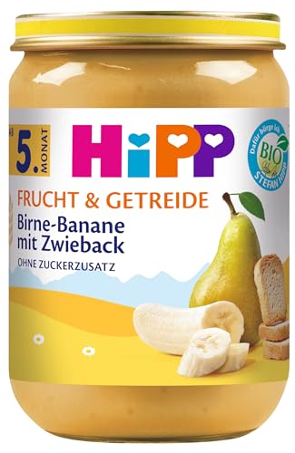 HiPP Birne-Banane mit Zwieback, 6er Pack (6 x 190 g) von HiPP