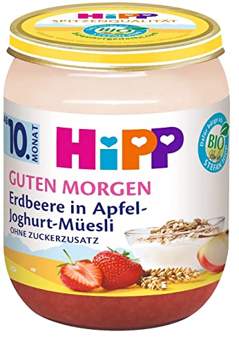 HiPP Erdbeere in Apfel-Joghurt-Müesli, 6er Pack (6 x 160 g) von HiPP
