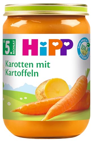 HiPP Früh-Karotten mit Kartoffeln Bio, 6er Pack (6 x 190 g) von HiPP