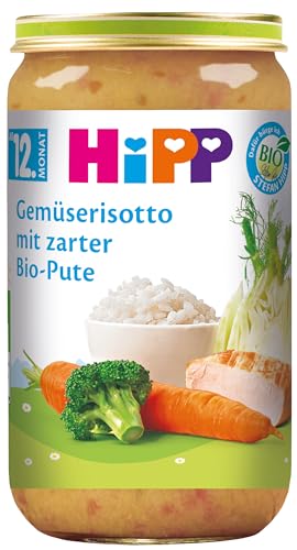 HiPP Gemüserisotto mit zarter Bio-Pute, 6er Pack (6 x 250 g) von HiPP