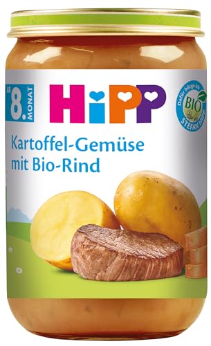 HiPP Kartoffel-Gemüse mit Bio-Rind, 6er Pack (6 x 220 g) von HiPP