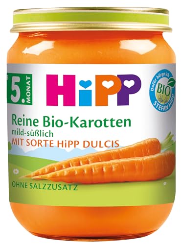 HiPP Reine Früh-Karotten Bio, 6er Pack (6 x 125 g) von HiPP