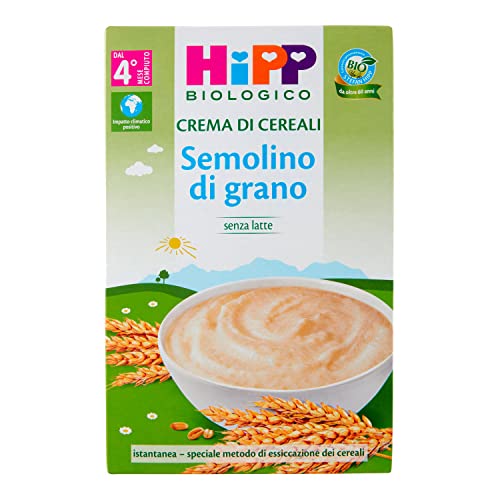 HiPP Semolino di Grano Biologico Istantaneo Senza Latte dai 4+ Mesi, 200g von HiPP
