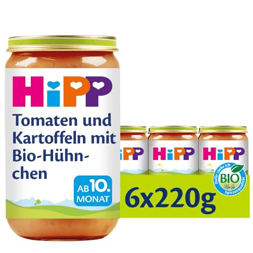 HiPP Tomaten und Kartoffeln mit Bio-Hühnchen, 6er Pack (6 x 220 g) von HiPP