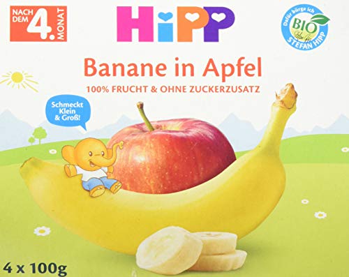 Hipp Bio Früchte im Becher Banane in Apfel, 6er Pack (6 x 400 g) von HiPP