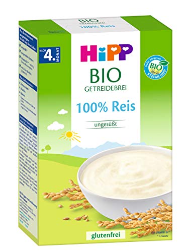 Hipp Bio-Getreide-Brei 100% Reis, glutenfrei, nach dem 4. Monat, 2er Pack (2 x 200g) von HiPP