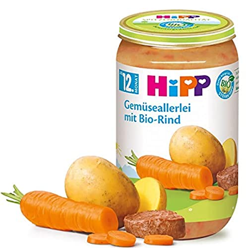 Hipp Gemüseallerlei mit Bio-Rind, 250g von HiPP