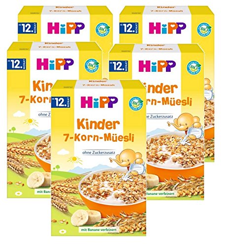 Hipp Kinder 7-Korn-Müesli, 5er (5 x 200g) von HiPP