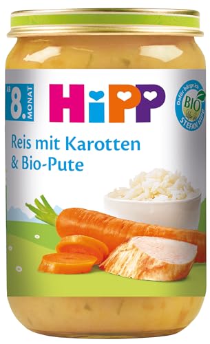 Hipp Reis mit Karotten und Bio-Pute, 6-er Pack (6 x 220 g) - Bio von HiPP