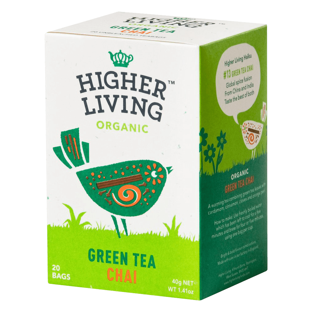 Bio Tea Green Tea Chai, 20Btl von Higher Living