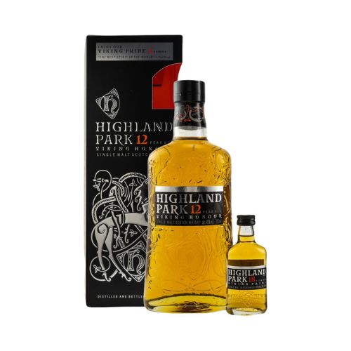 Highland Park 12 Viking Honour 40% vol. 0,7l + Mini Highland Park 18 43% vol. 0,05l von Highland Park