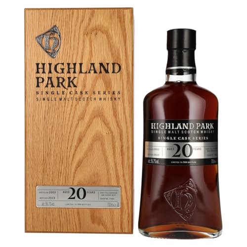 Highland Park 20 Years Old Single Cask Series Single Malt Whisky 56,7% Vol. 0,7l in Holzkiste von Highland Park