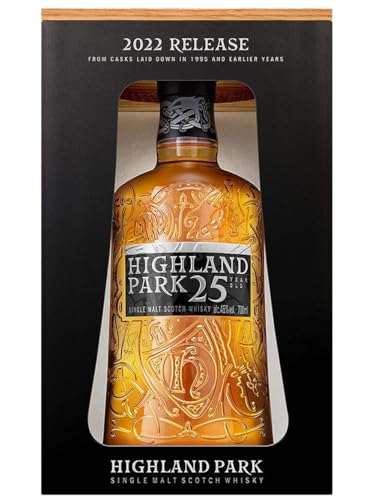 Highland Park 25 Years Old Single Malt SPRING RELEASE 46%, Volume - 0.7 l in Geschenkbox von Highland Park