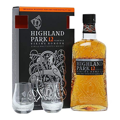 Highland Park - Single Malt Scotch & 2 Glasses Gift Set - 12 year old Whisky von Highland Park