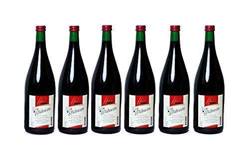 6x Hill Glühwein rot 1.0 Ltr mit 12% Alkohol ohne MHD von Hill