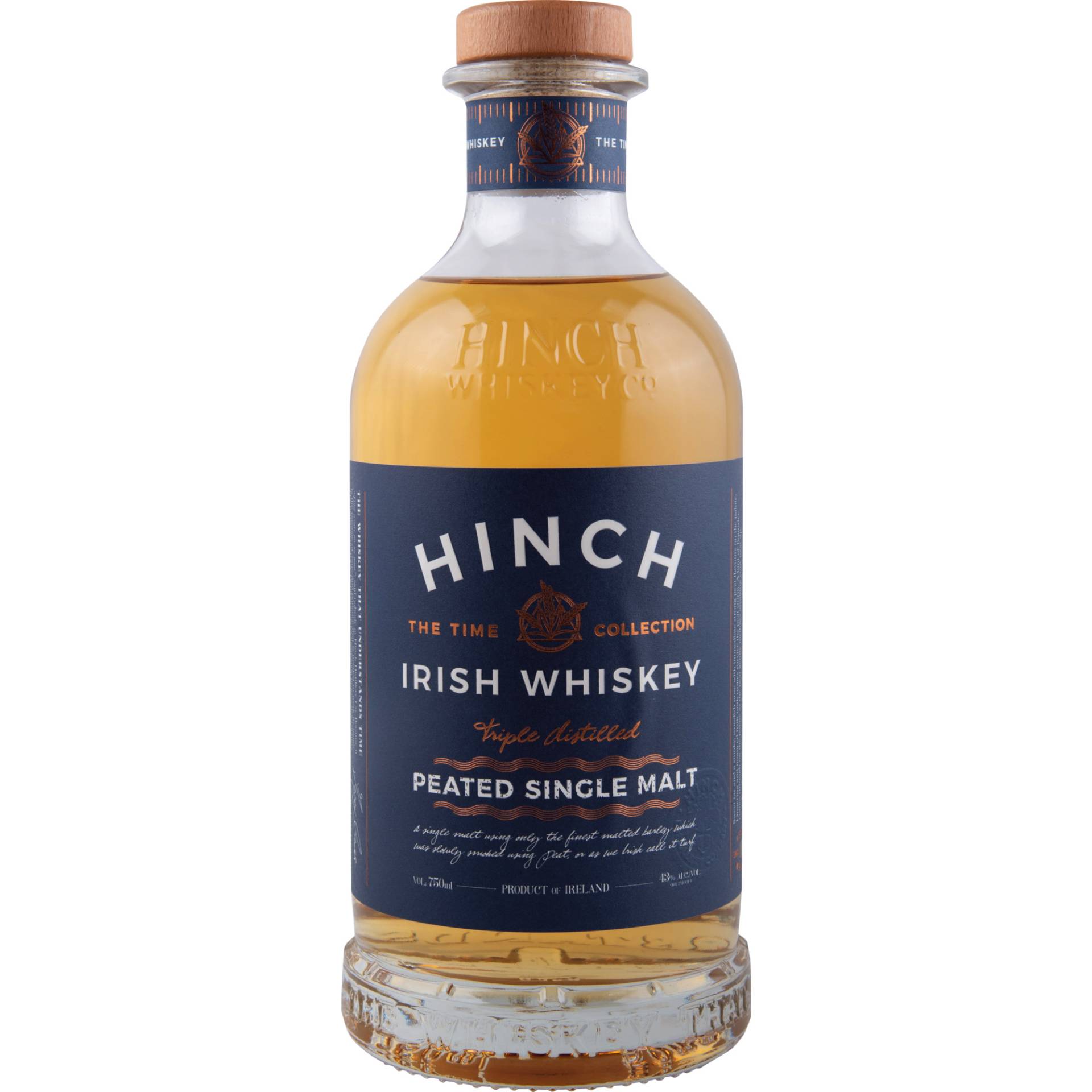 Hinch Peated Single Malt Irish Whiskey, Irland, 0,7 L, 43 Vol., Spirituosen von Hinch Distillery Ltd. 19 Carryduff Road BT27 6TZ N Ireland