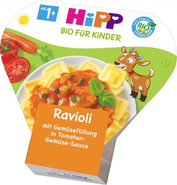 Hipp Biio für Kinder Ravioli mit Gemüsefüllung in Tomaten-Gemüse-Sauce von Hipp