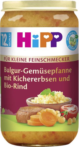 Hipp Bio Bulgur-Gemüsepfanne mit Kichererbsen und Bio-Rind von Hipp