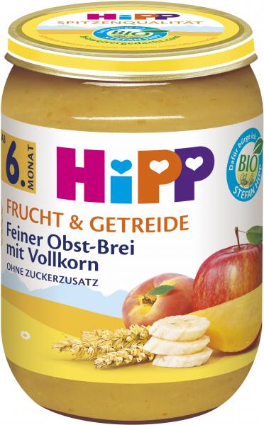 Hipp Frucht & Getreide Feiner Obst-Brei mit Vollkorn von Hipp